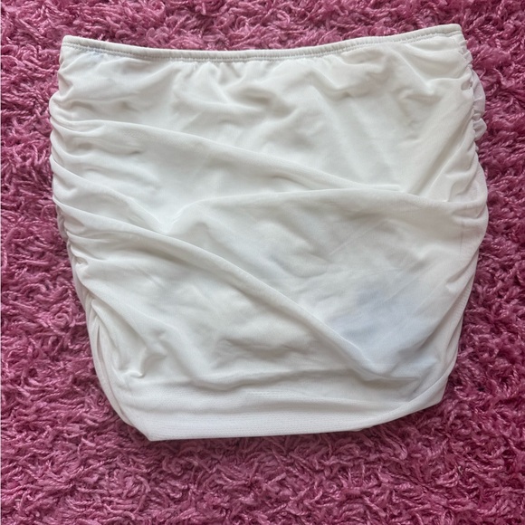 White Ruched Skort - Picture 1 of 1